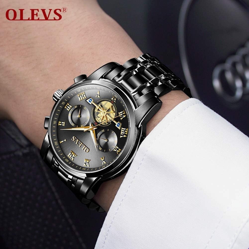 Waterproof Men’s Watch with Chronograph & Adjustable Band – Fashion Essential