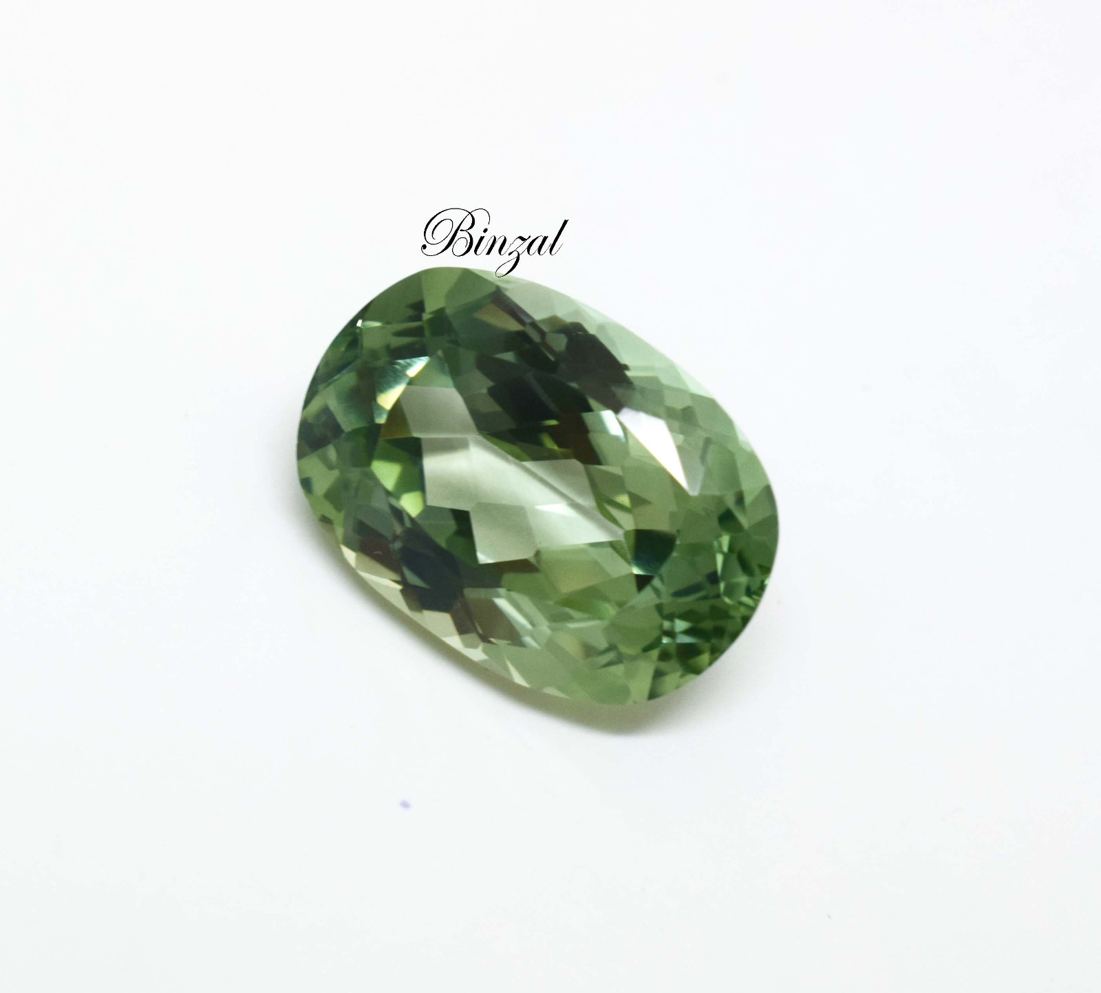 Long Cushion Cut 27 Ct Natural Soft Green Prasiolite Green Amethyst Gemstone