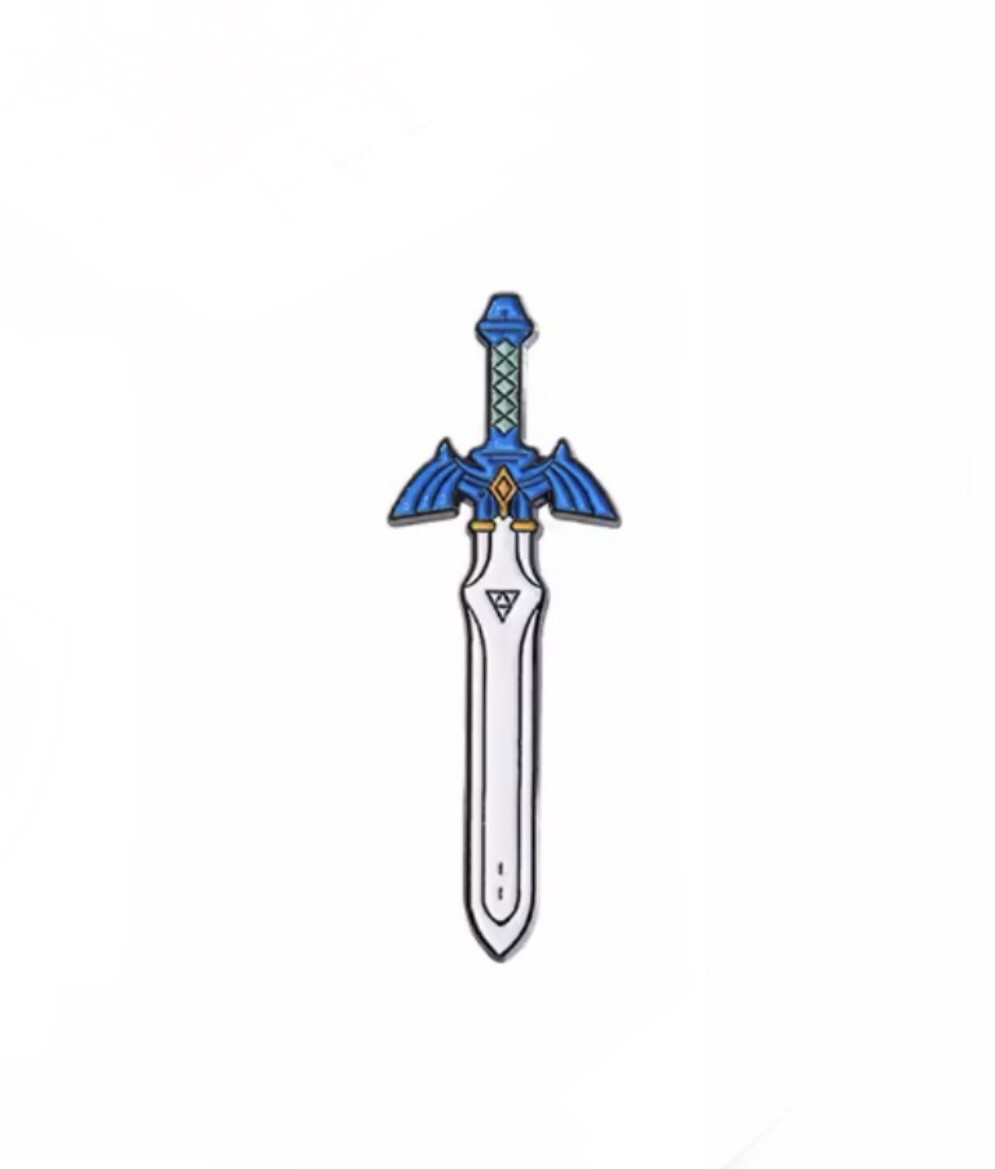 Zelda Pin 5pc Set Master Sword Hylian Shield Zelda Sheikah Slate Majoras Mask
