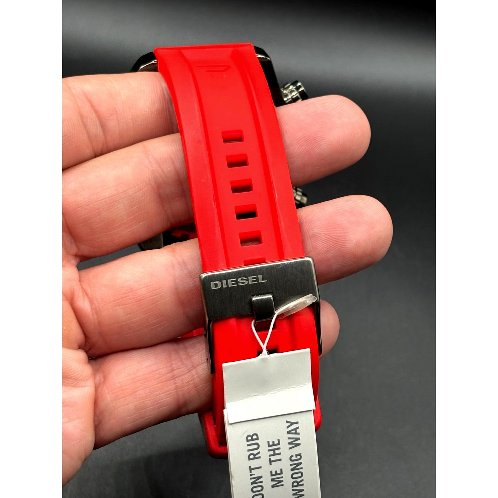 Diesel Overflow DZ4481 Chronograph Red Silicone 55mm Men’s Watch