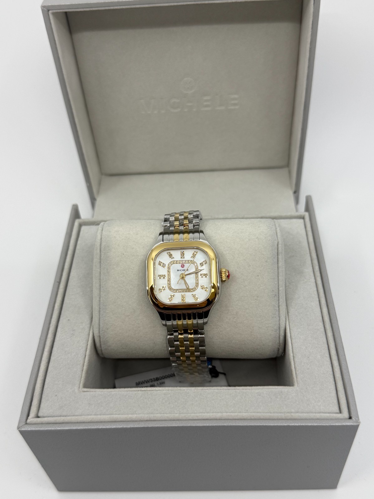 Michele Meggie Two-Tone 18K Gold-Plated Diamond Dial Watch MWW33B000009