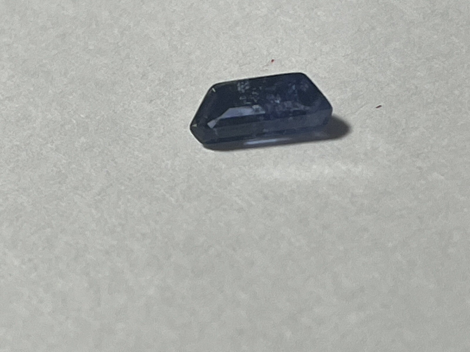 Benitoite from CA/USA fac cut in Germany 0.56ct 7.3x3mm Freeform