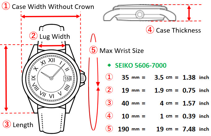 CLA’d [EXC+5] Vintage SEIKO Lord Matic 5606-7000 LM 35mm UKIYOE AT Men’s Watch