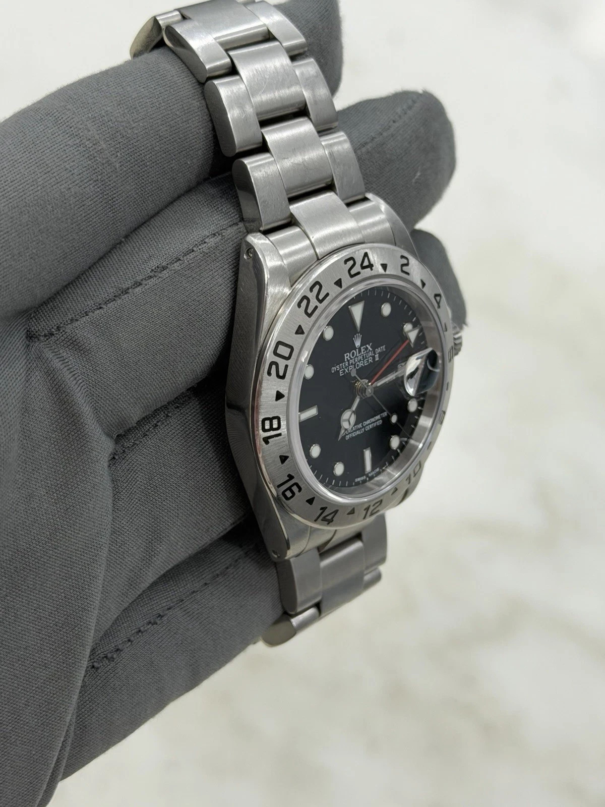 Rolex Explorer II Stainless Black Dial 40mm Auto Men’s Watch 16570