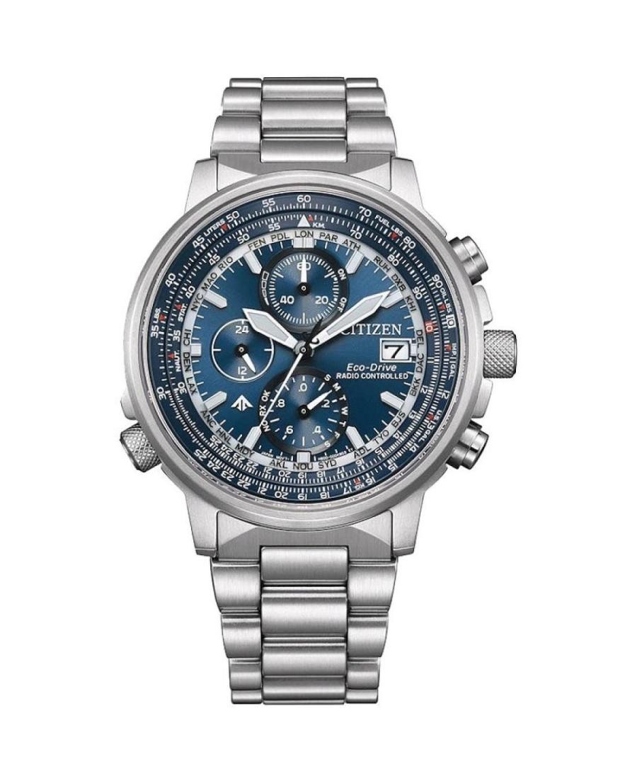 CITIZEN Men Analog Eco-Drive Casual Watch Classic Dress Blue Dial Waterproof Rou