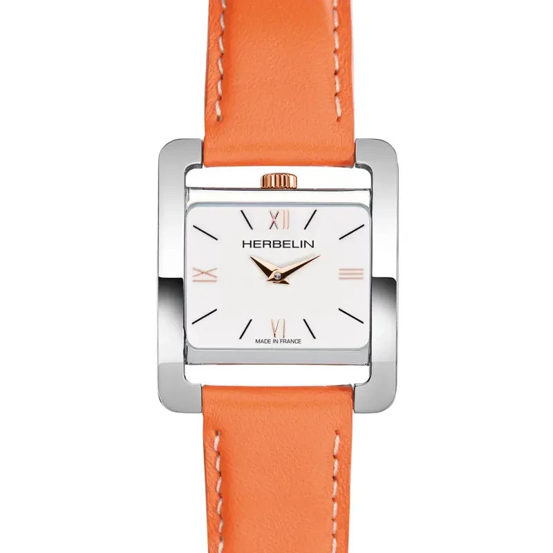 Herbelin Montre 5e Avenue 17037TR21MD Womens Double Bracelet Quartz Watch 22.5mm