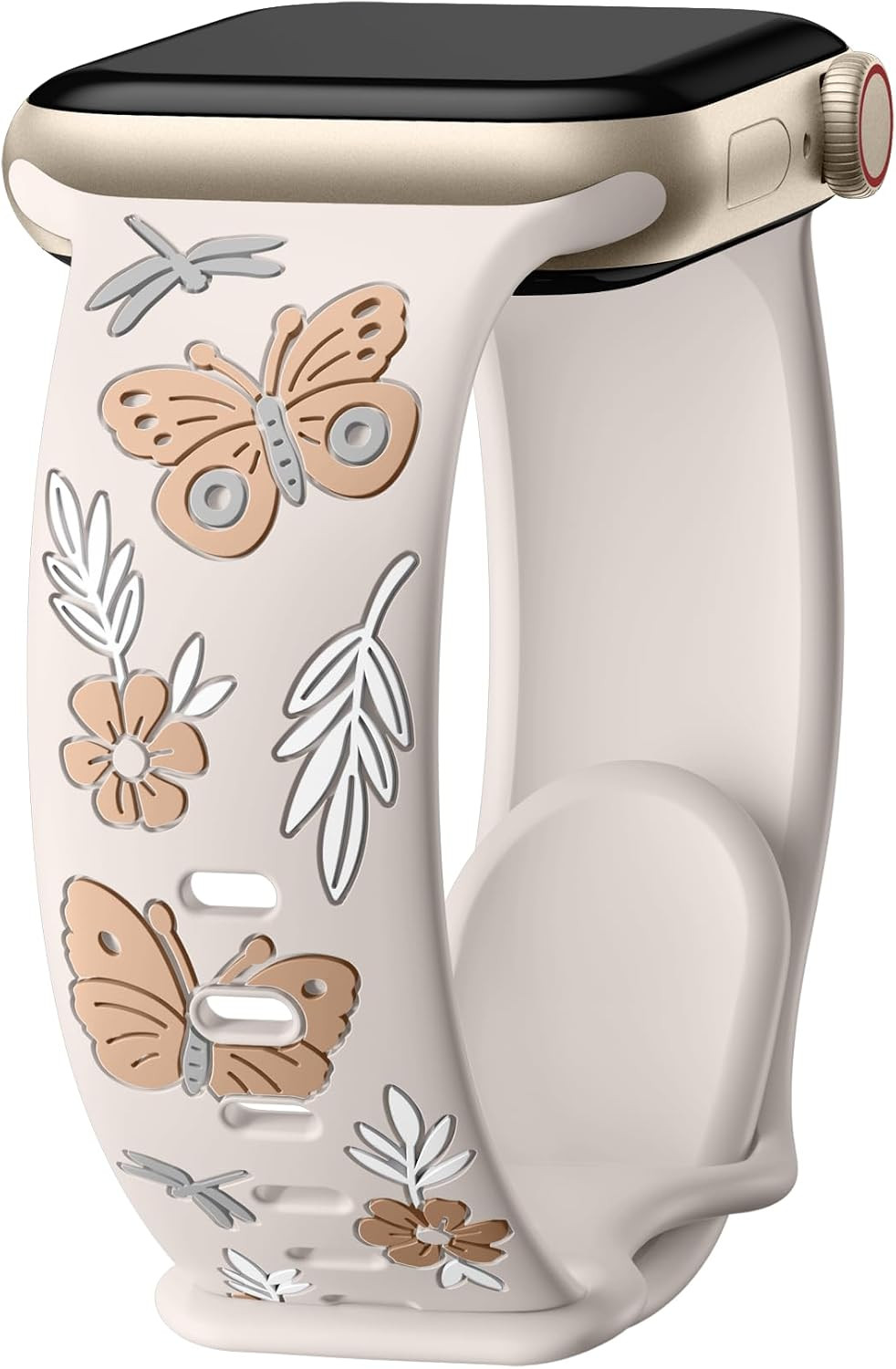 Floral Band Compatible with Apple Watch Band for Women 40Mm 38Mm 41Mm 42Mm 44Mm