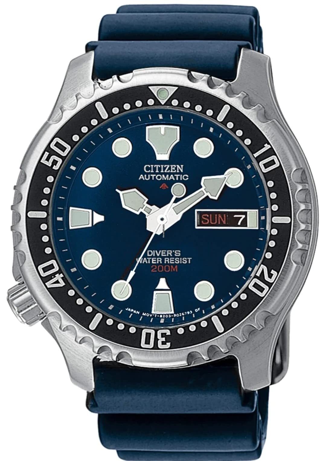 CITIZEN PROMASTER NY0040-17L AUTOMATIC WINDING DIVERS Waterproof Men Watch Navy