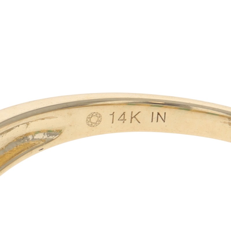 Yellow Gold Emerald Diamond Cocktail Band – 14k Square .96ctw Ring