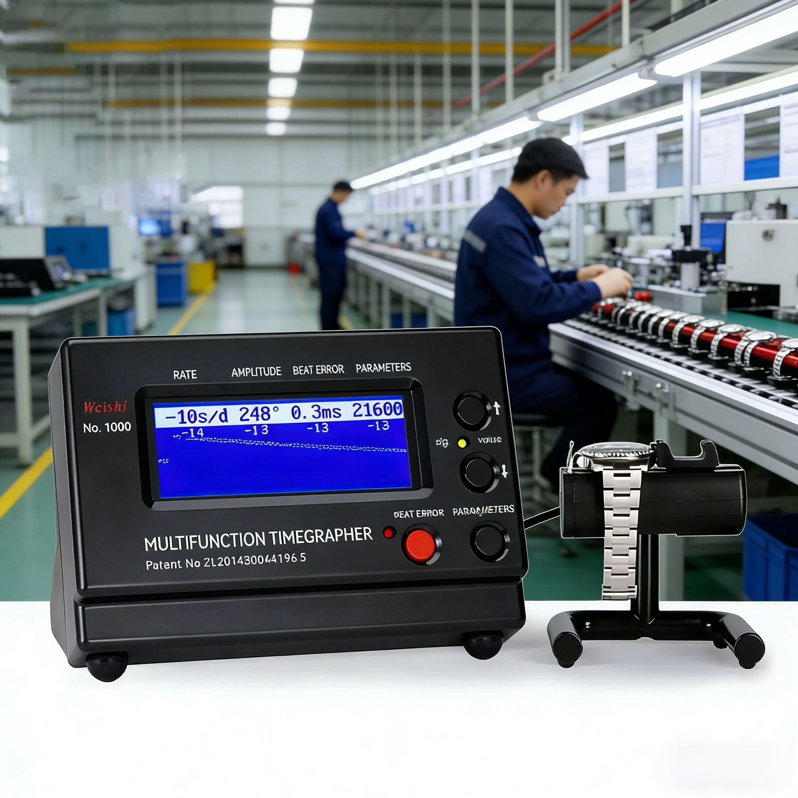 No.1000 Timing Timegrapher Accuracy Mechanical Watch Tester Calibrator aBNCrFA