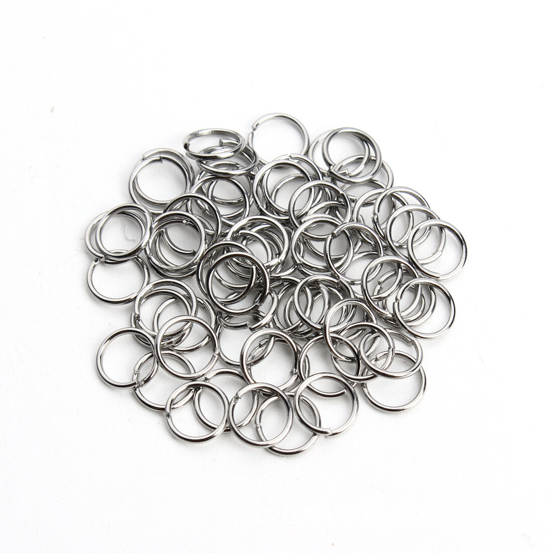 200pcs/lot Stainless Steel 3/4/5/6/7/8/10mm Open Jump Rings Connectors Findings
