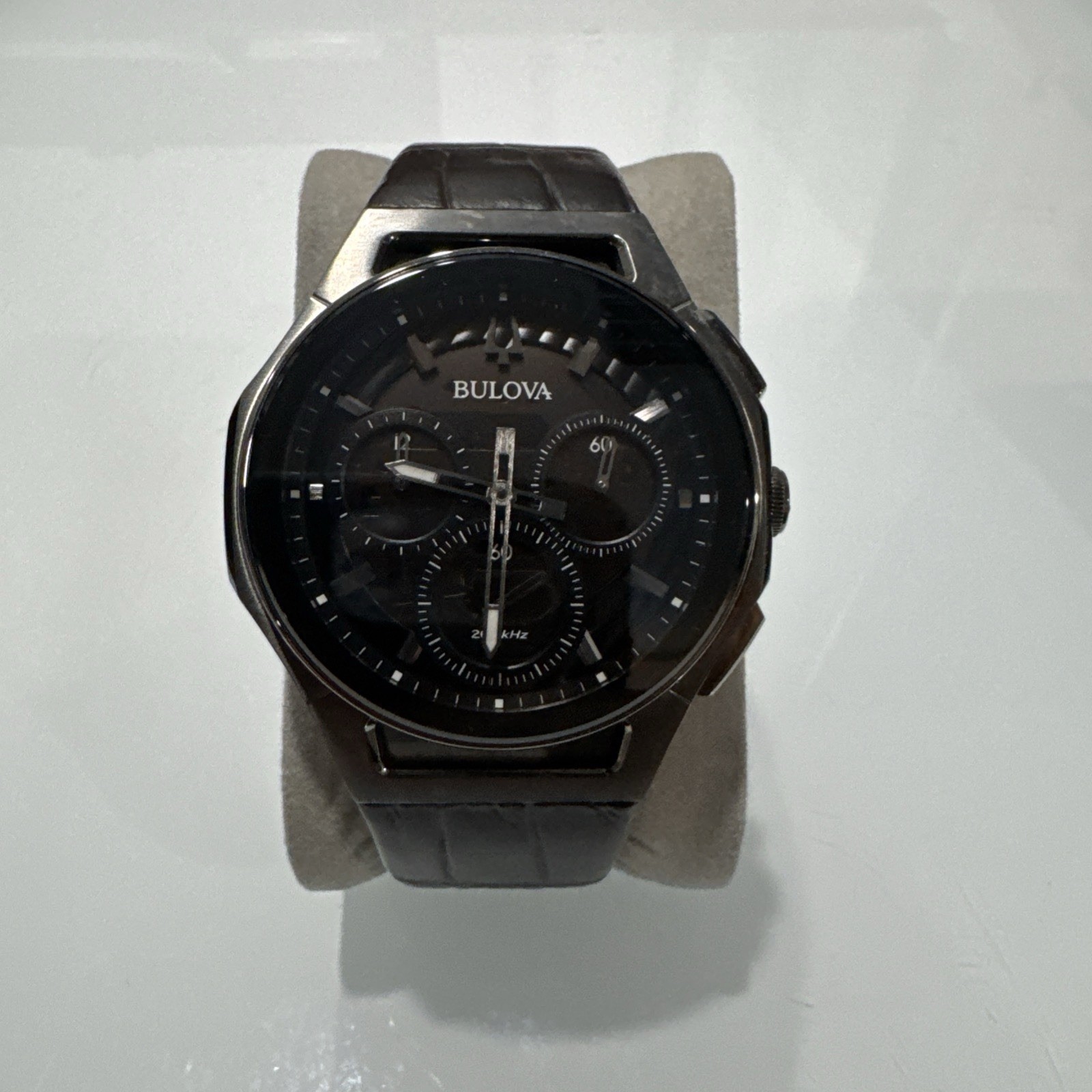 Bulova Men’s Chronograph Curv Collection Stainless Steel Watch 44mm