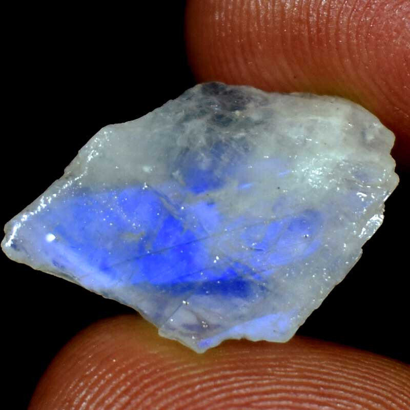 Rainbow Moonstone Rough Antique Flash 100% Natural Gemstones 12.10Cts.