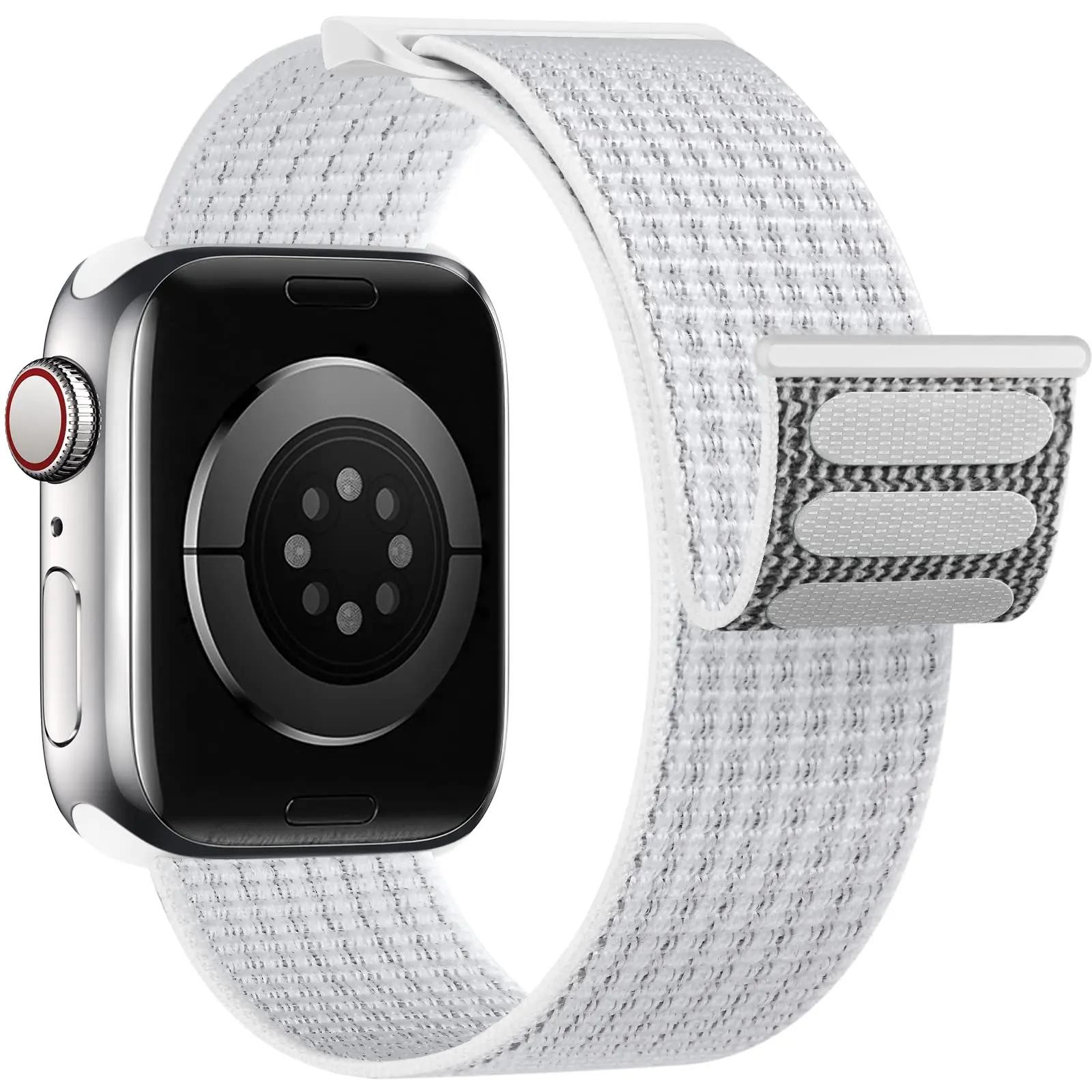 New Nylon Loop Strap Apple Watch Band 46mm 40mm Smart Belt Bracelet for Iwatch