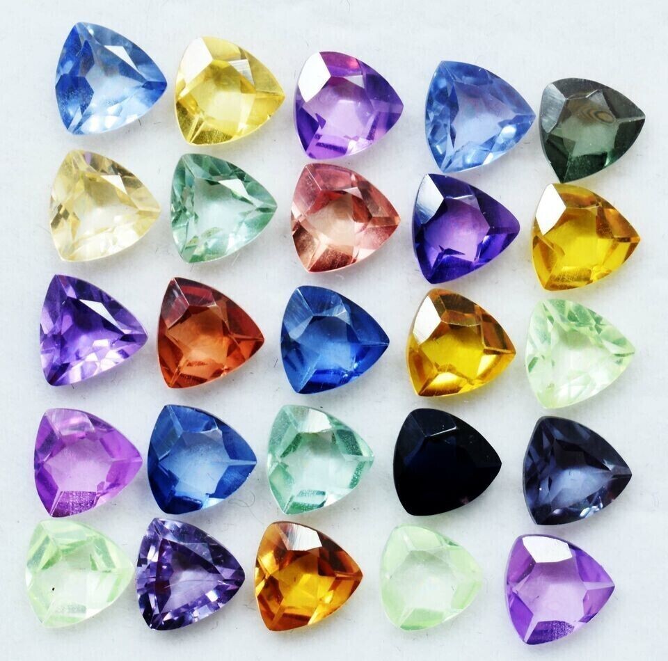 Certified 6 mm Natural Mix Color Sapphire 20 Pcs Lot Round Cut Loose Gemstone