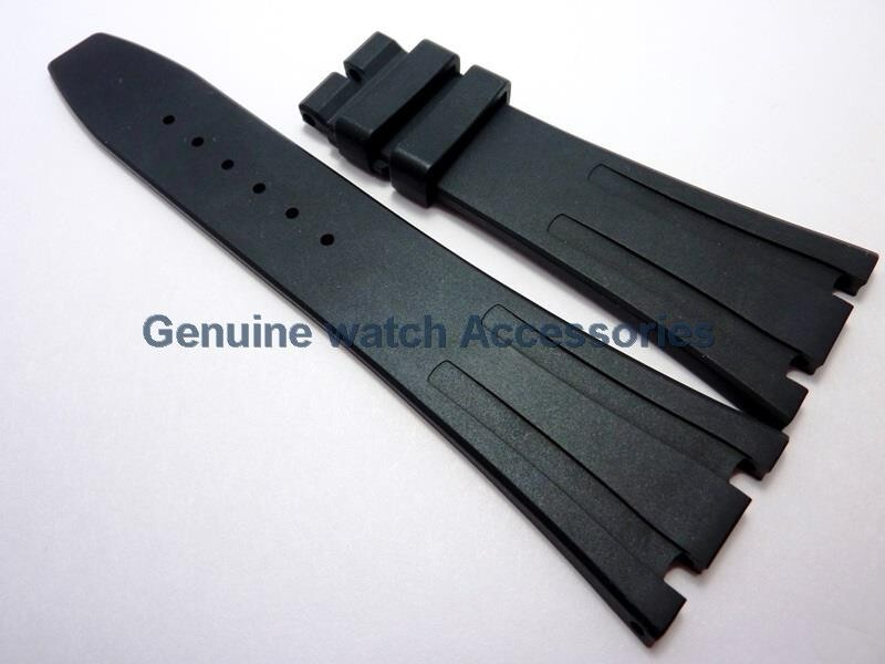 AUDEMARS PIGUET ROYAL OAK BLACK RUBBER SILICON(26mm X 18mm) STRAP BAND BRAND NEW