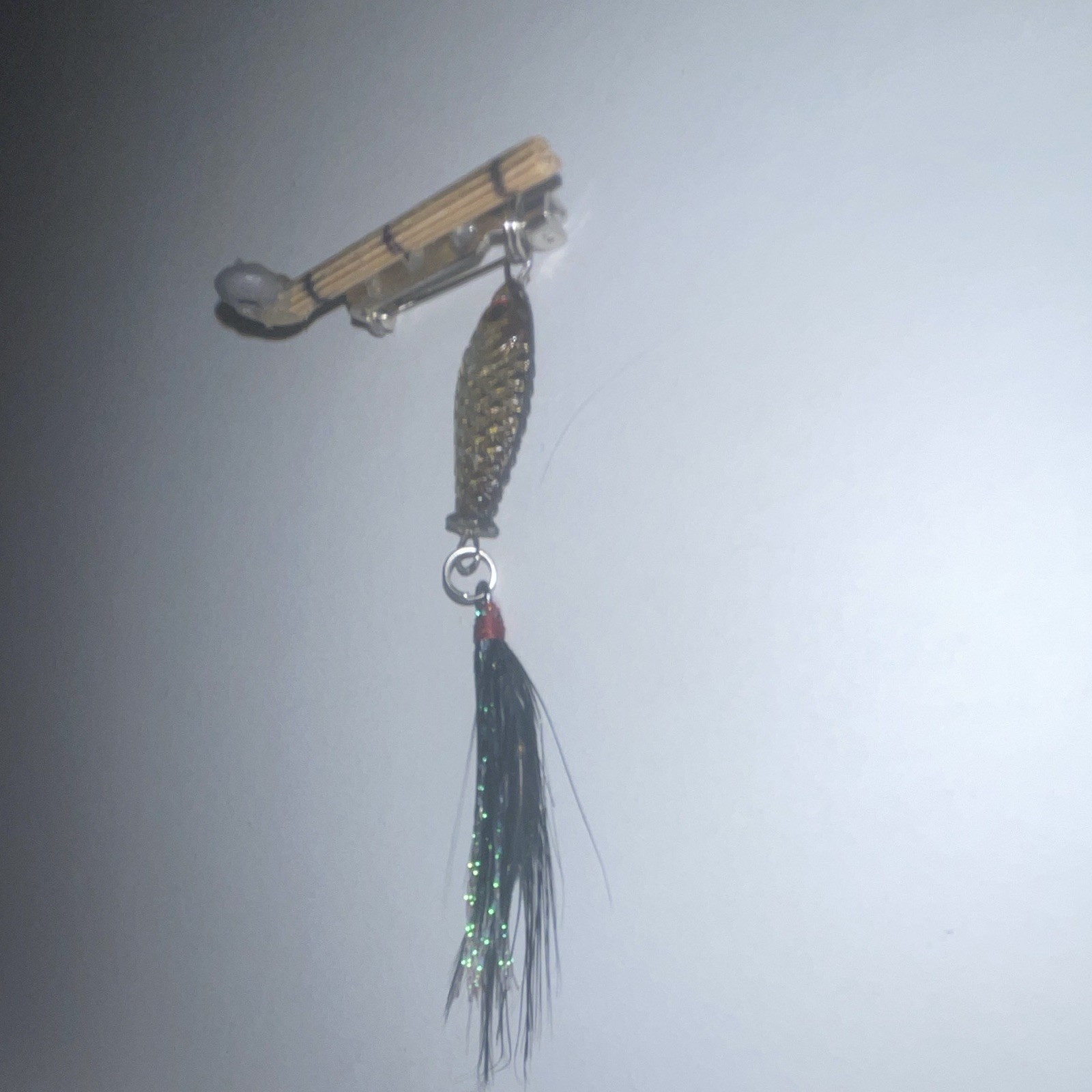 Fishing Lure Brooch Handmade Unisex Pin Brooch