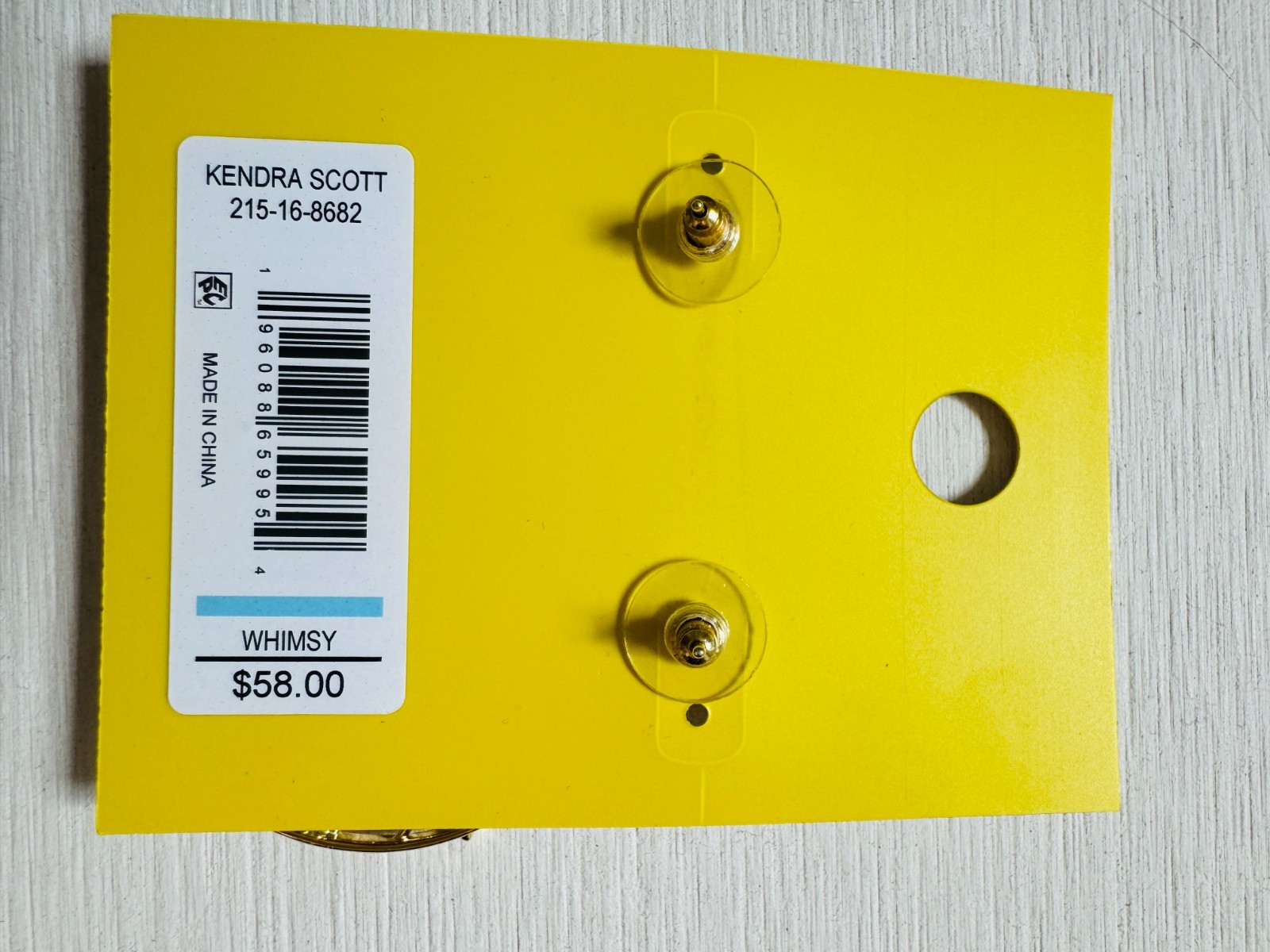 Kendra Scott 14K Gold over Brass Nova Statement Earrings *NWT* (Retired Style)