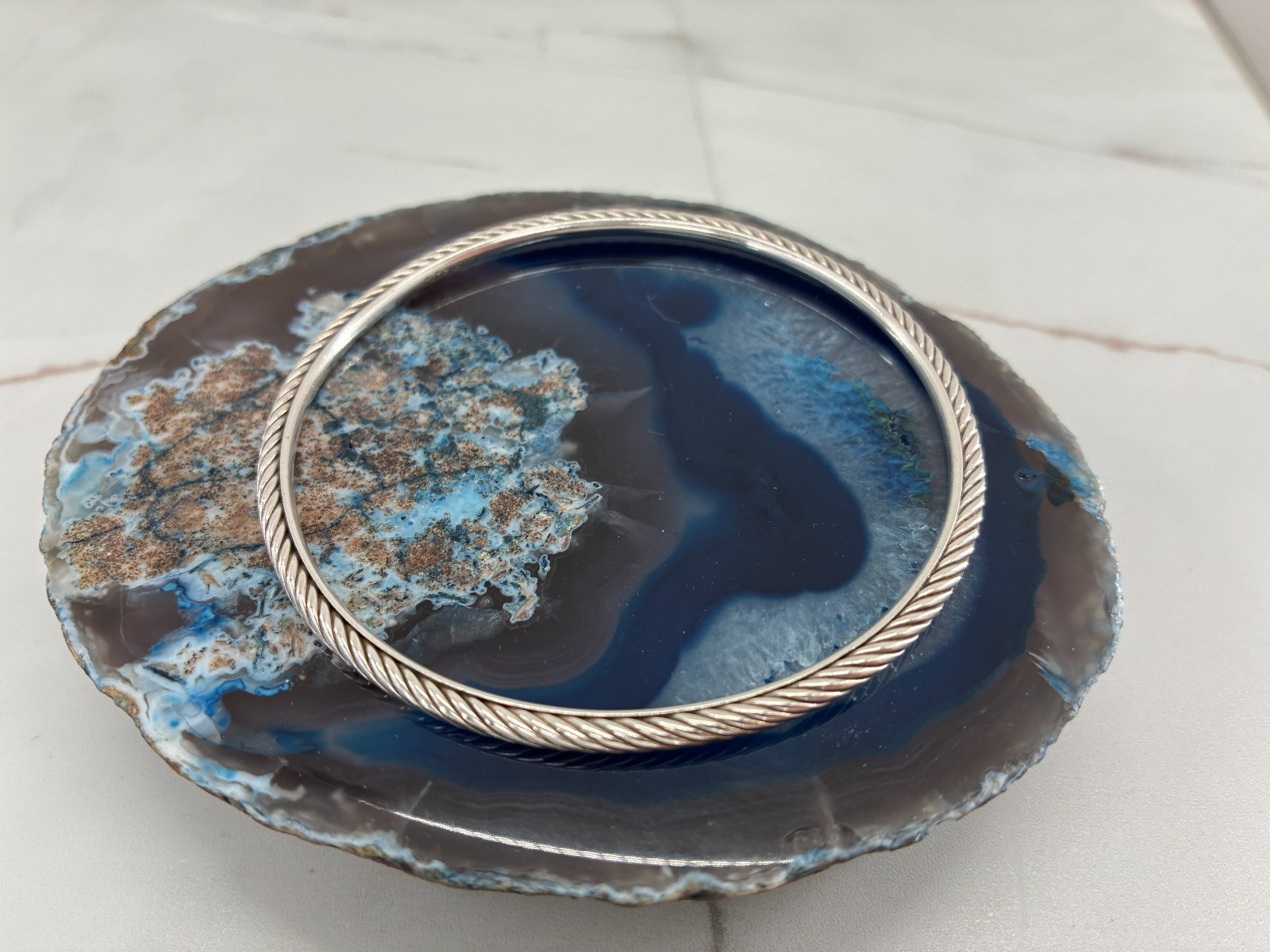 David Yurman Cable Classics Bangle Bracelet Sterling Silver DY 925 Fits 8.25 in