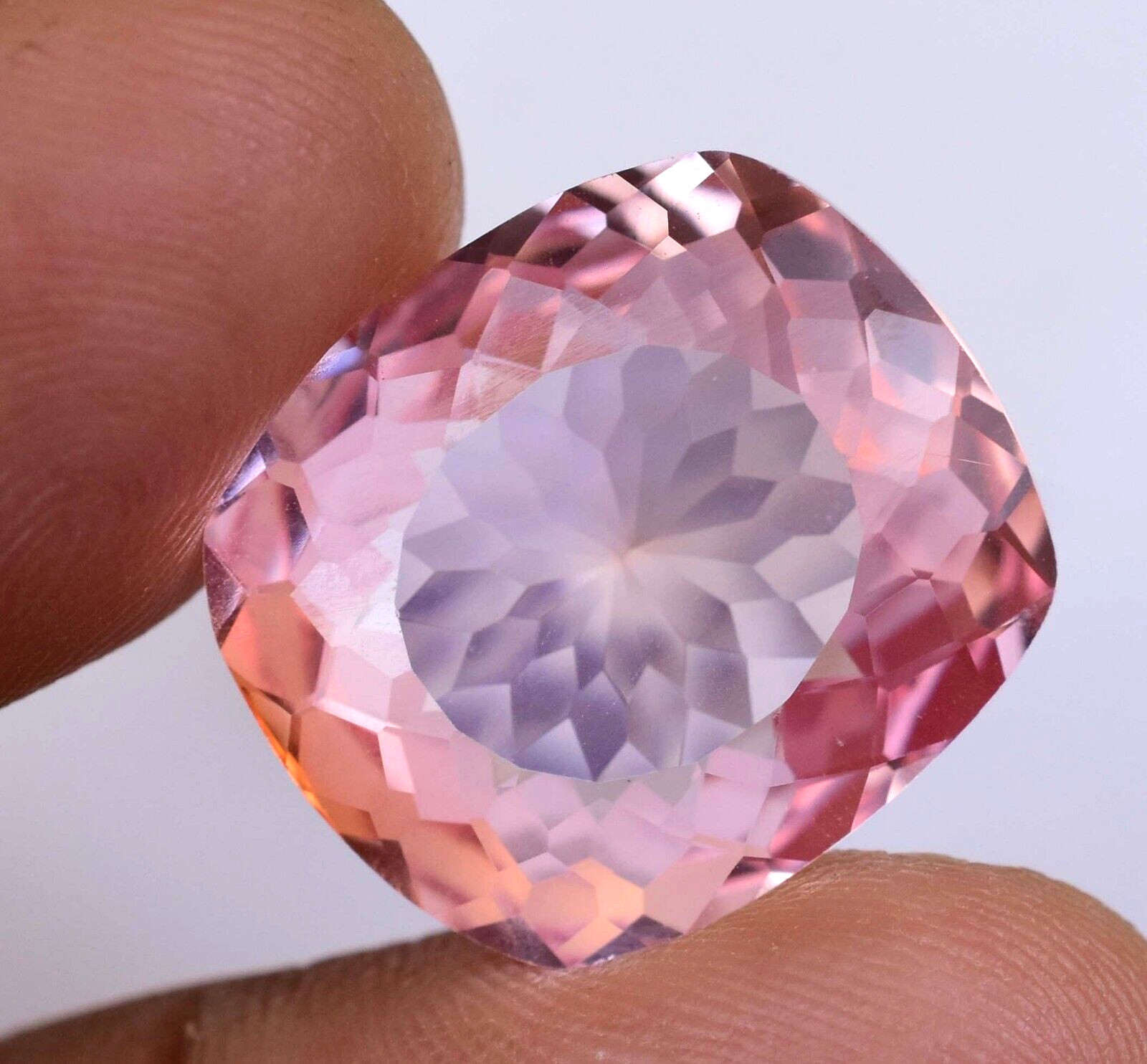 Natural imperial Topaz 23.95 Ct Cushion Stunning Flawless AGL Certified Gemstone