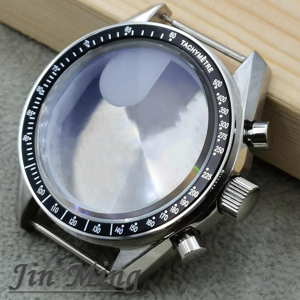 High Quality VK63 case 39.7mm moonswatch metal case chronograph case bezel,VK63