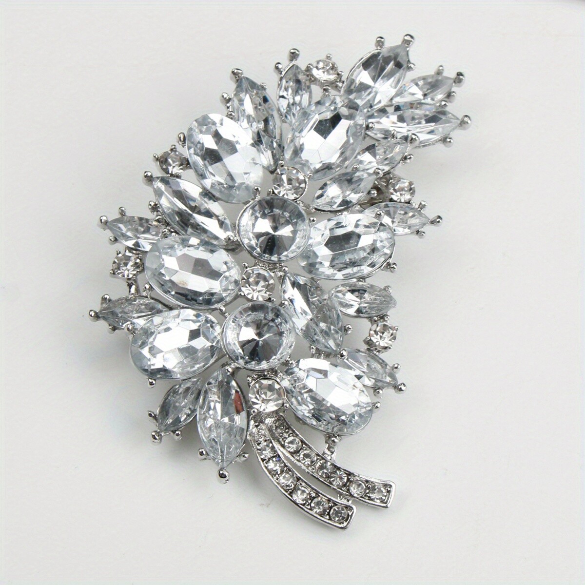 1pc Elegant Rhinestone Enamel Brooch Fashion Corsage Lapel Pin for Women