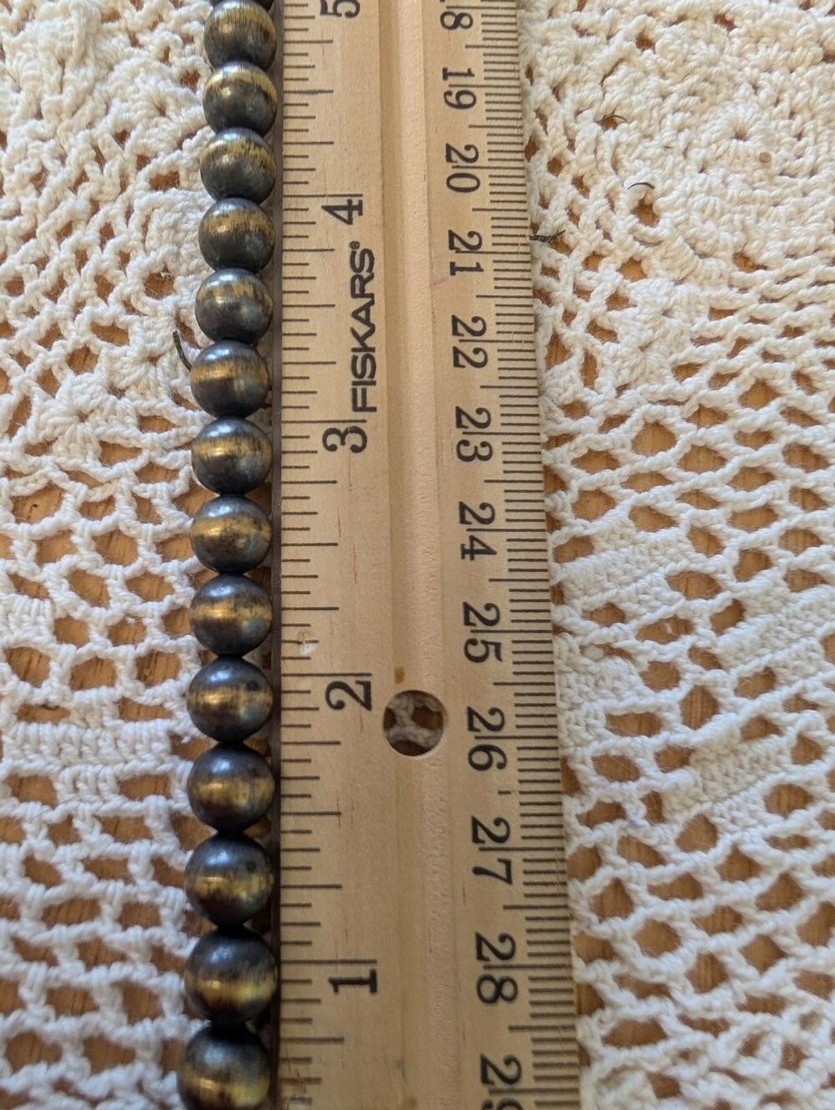 Pure Brass Pearl Necklace 18-20 Inches