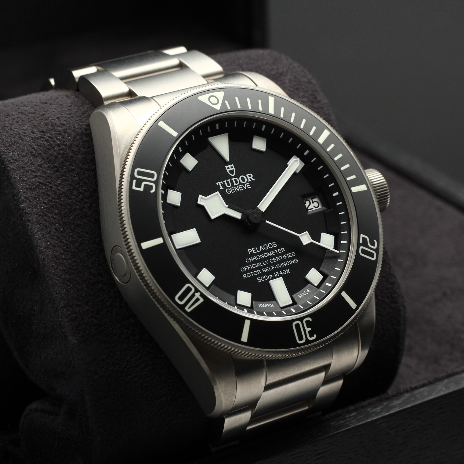 Tudor Pelagos Stealthy Black Titanium Diver, Ultra-Rugged 25600TN