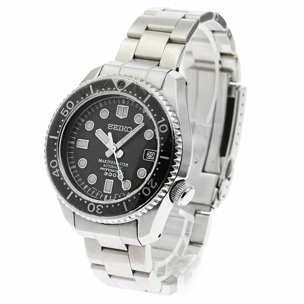 Seiko Prospex Marine Master Date Sbdx001 Automatic SS Black Dial 44mm Grade B+