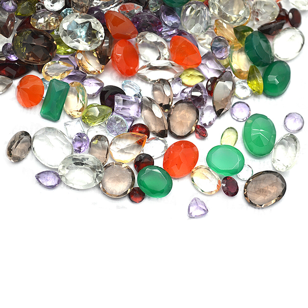 AAA Mixed Gems Semi Precious Loose Natural Gemstones Lots Faceted Cut 0.50-5 ct