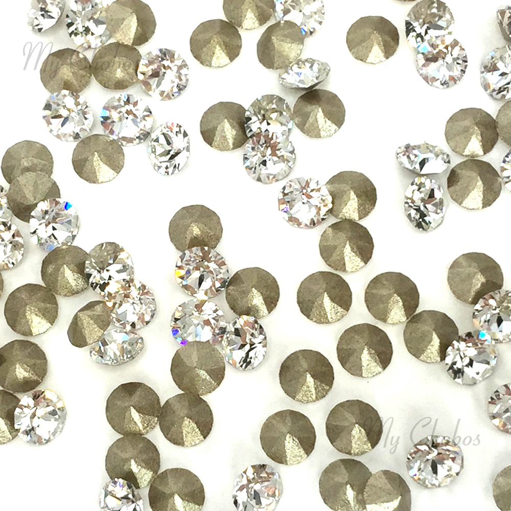 Swarovski 1028 xilion chaton pointed back rhinestones PP6-PP13 clear CRYSTAL 001