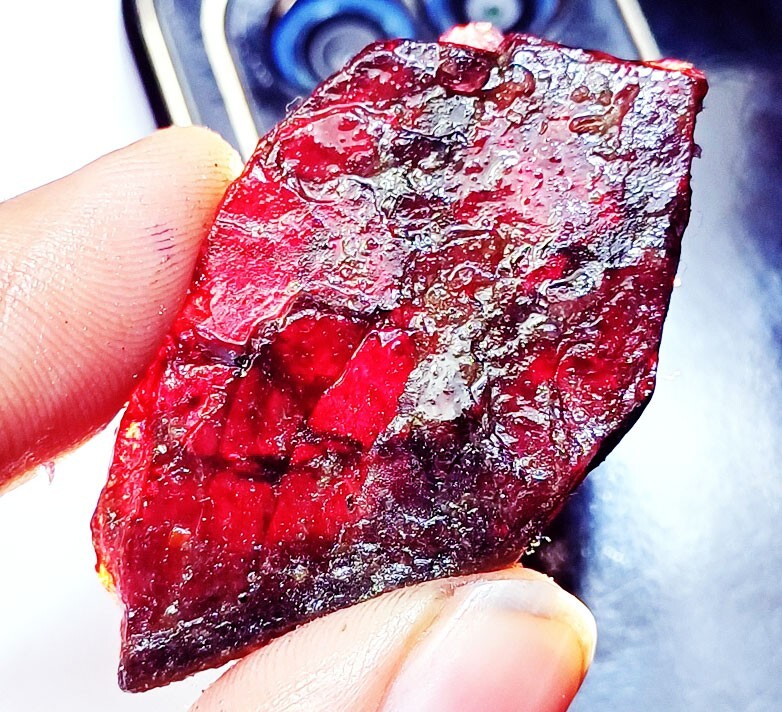 Natural Red Painite Rough 100.70+ Ct Certified Loose Gemstone With Free Gift