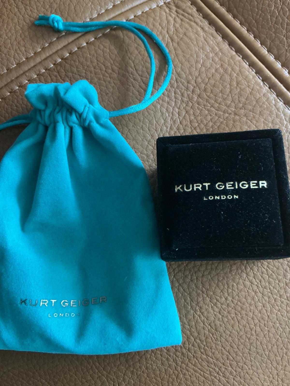 Kurt Geiger London Eagle Heart Crystal Pave Cocktail Ring Sz 7 NIB $148 KG pouch