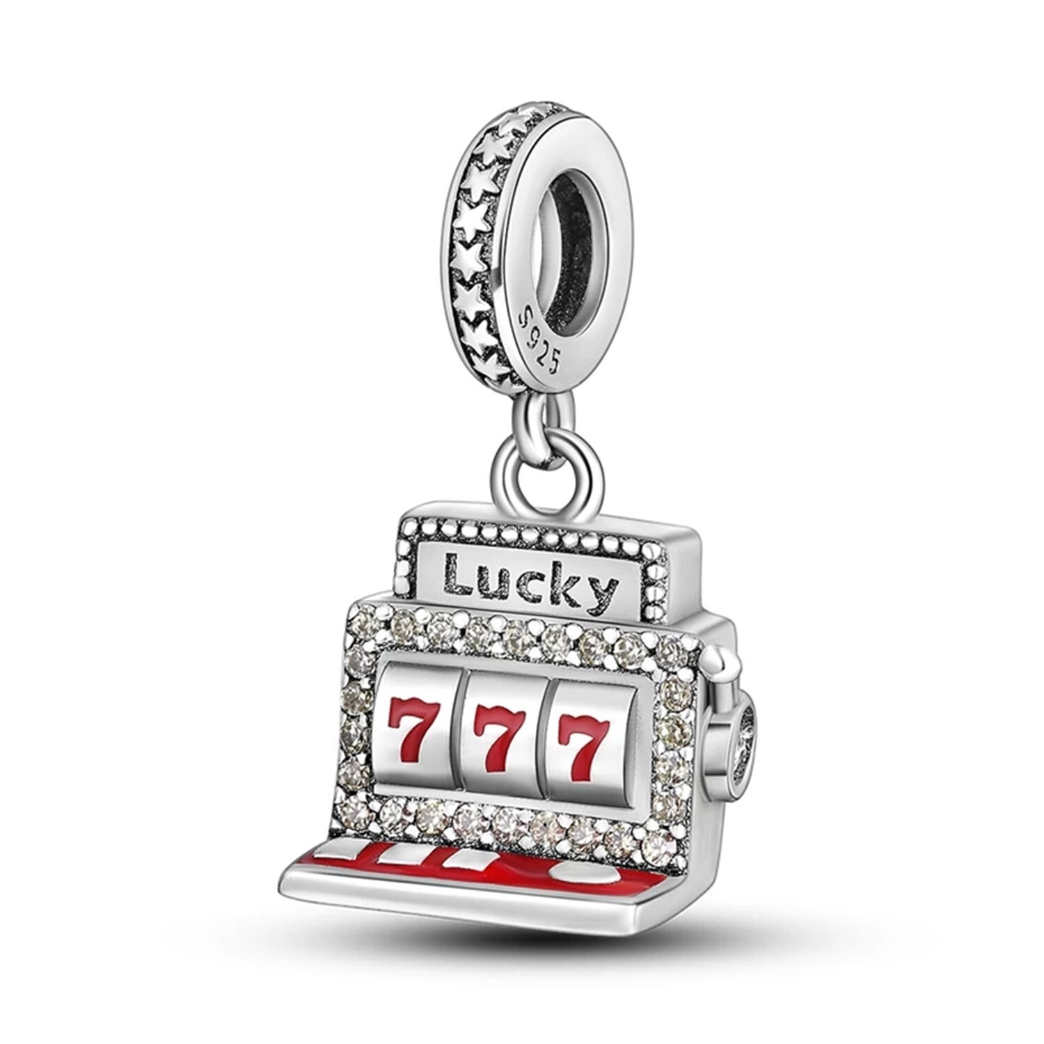 Lucky Shot Machine Dangle Charm, 777 Lucky Machine Charm, Women Gift Charm