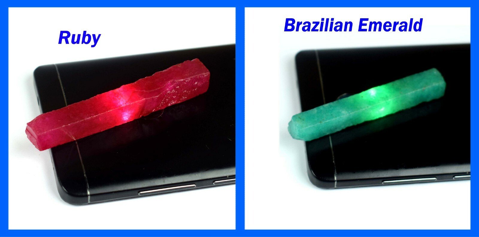 Natural Ruby & Brazilian Emerald 120 Ct/65 mm Gemstone Slice Rough Pair SQ161