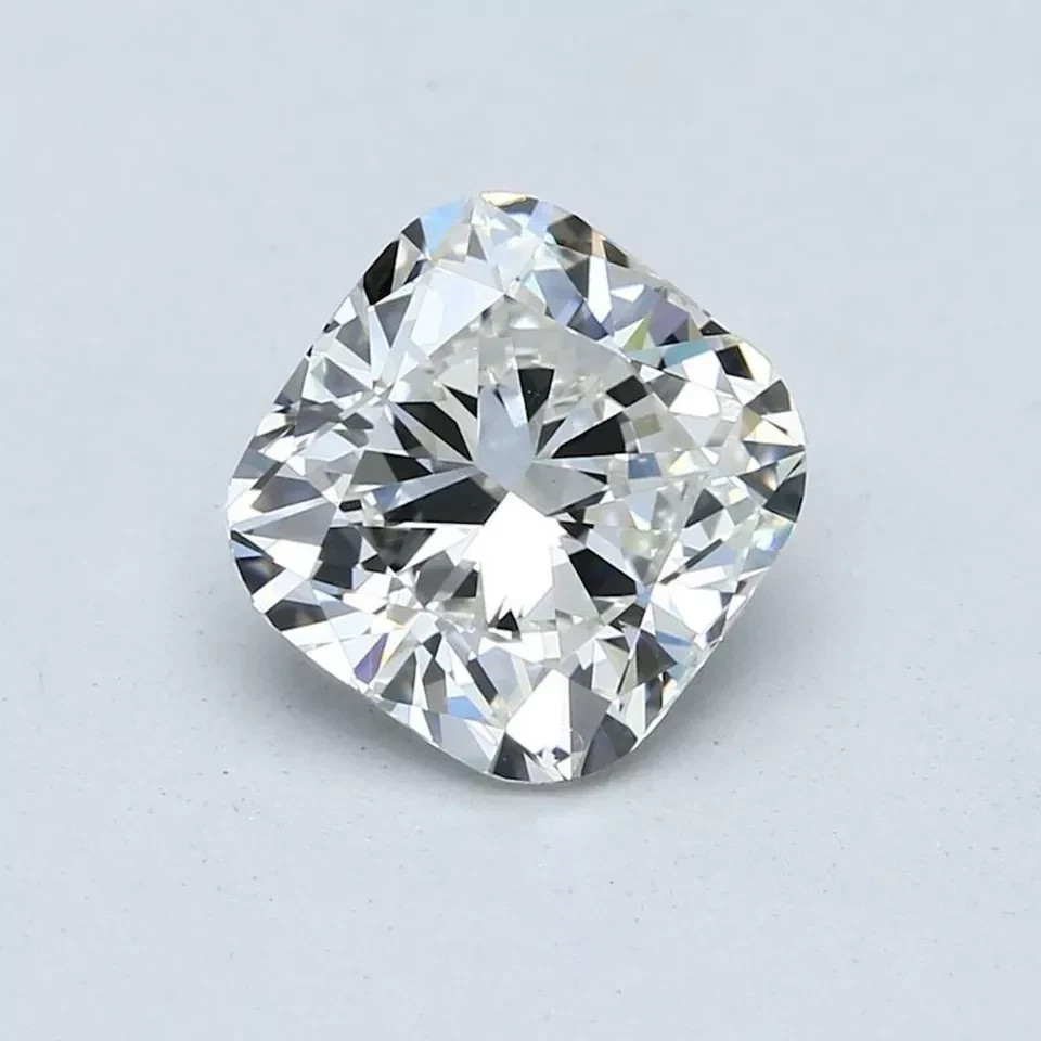 Natural White Diamond 2.30 CT Cushion Cut 8 mm VVS1 D Grade Certified Stone