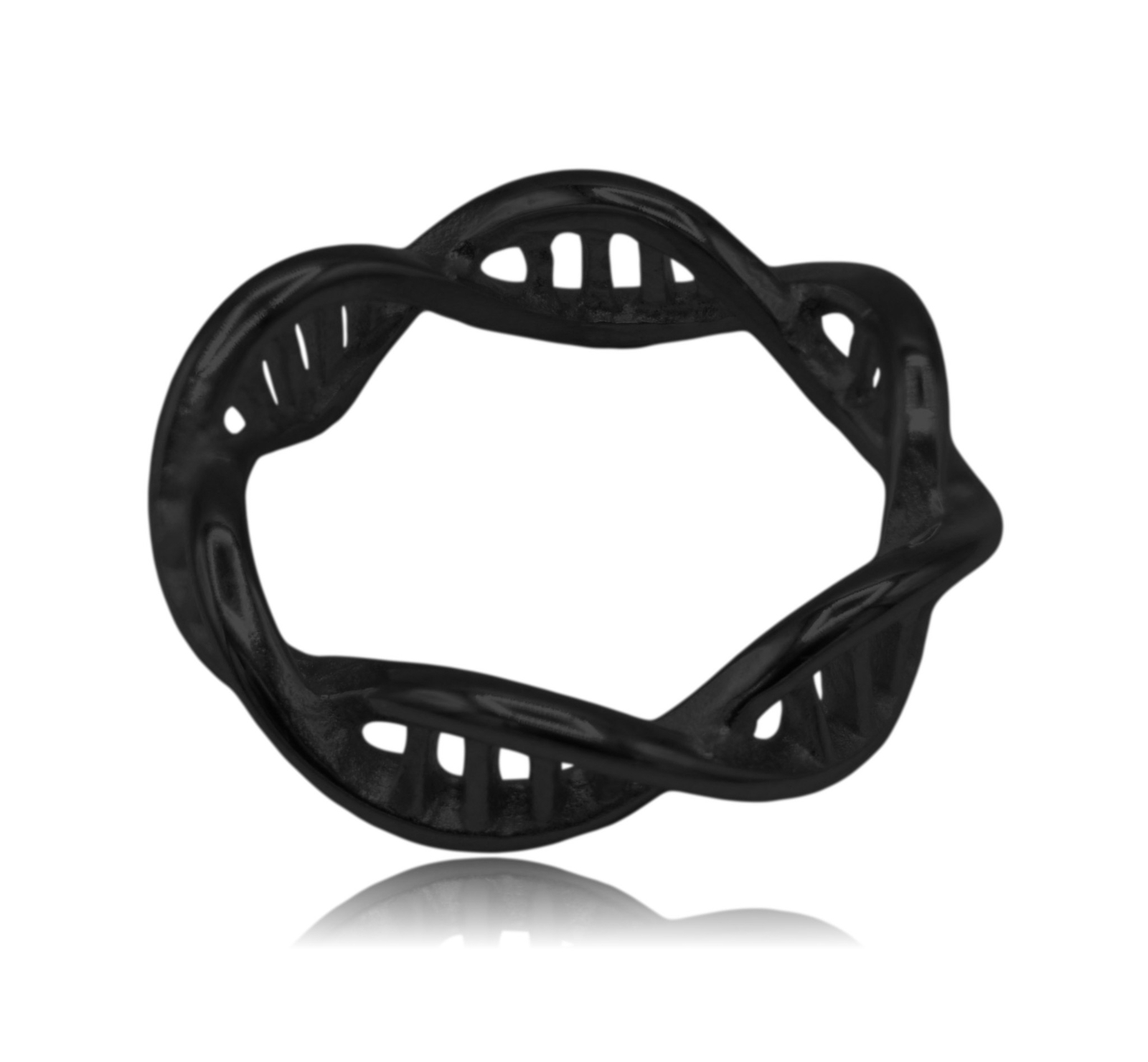 DNA Double Helix Science Stainless Steel Ring