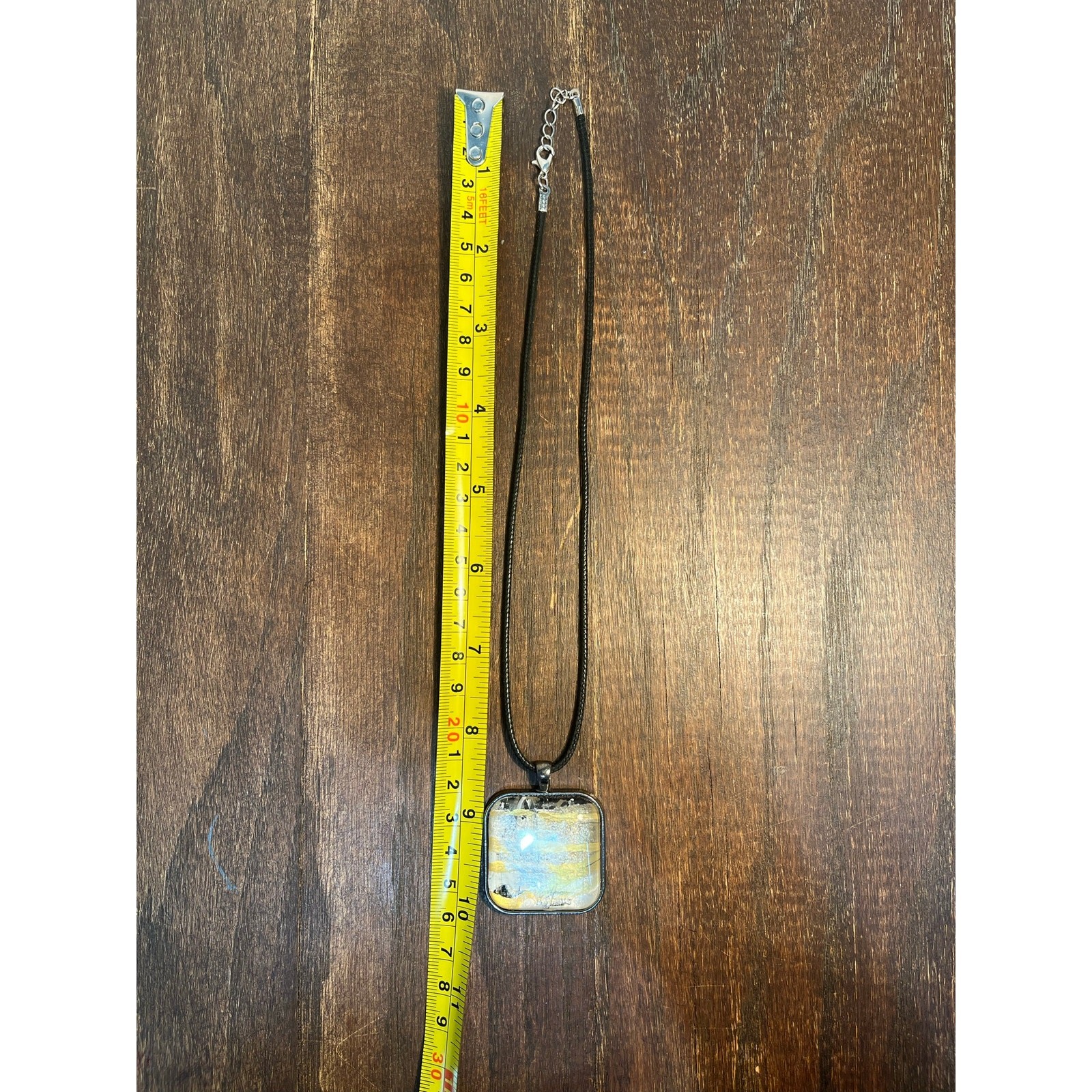 Black and Gold Costume Jewelry 10″ Pendent Choker Necklace