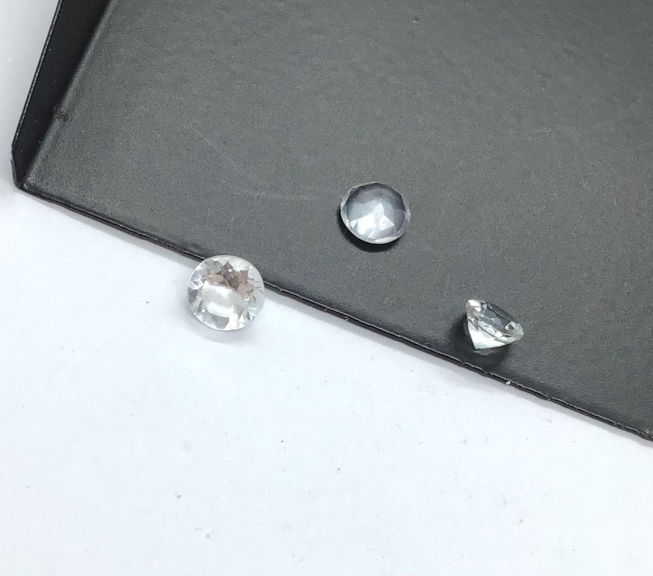 Round Cut Loose Gemstone AAA Natural White Topaz Faceted For Assorted Jewelry