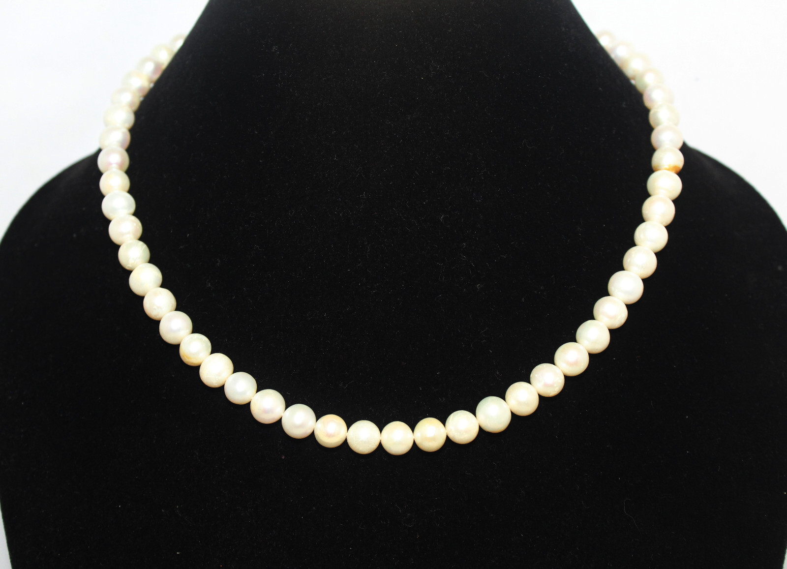 Adjustable Necklace 1 Line Strand String Beaded Women Freshwater Pearl F240