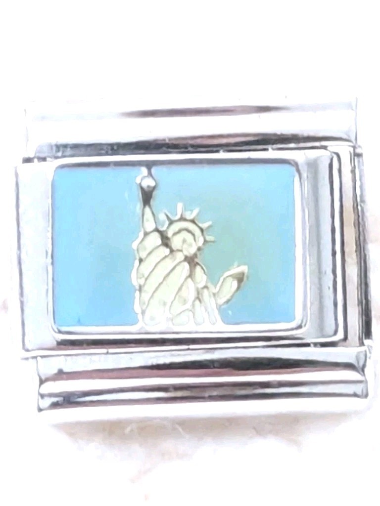 Pugster Collection Statue of Liberty Italian Charm Classic 9mm P116