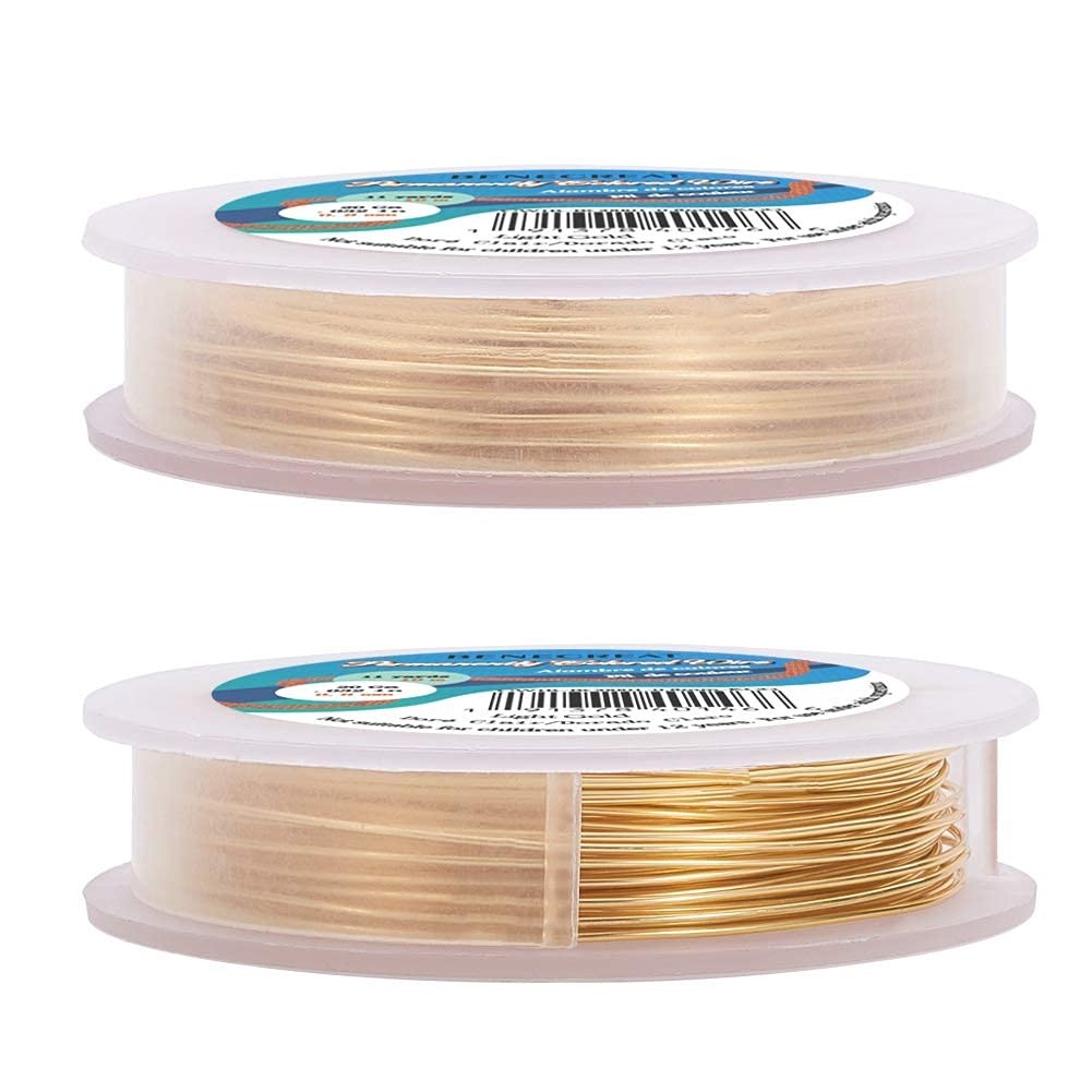 20 Gauge Gold Plated Copper Wire – Tarnish Resistant for Jewelry Making – 33ft