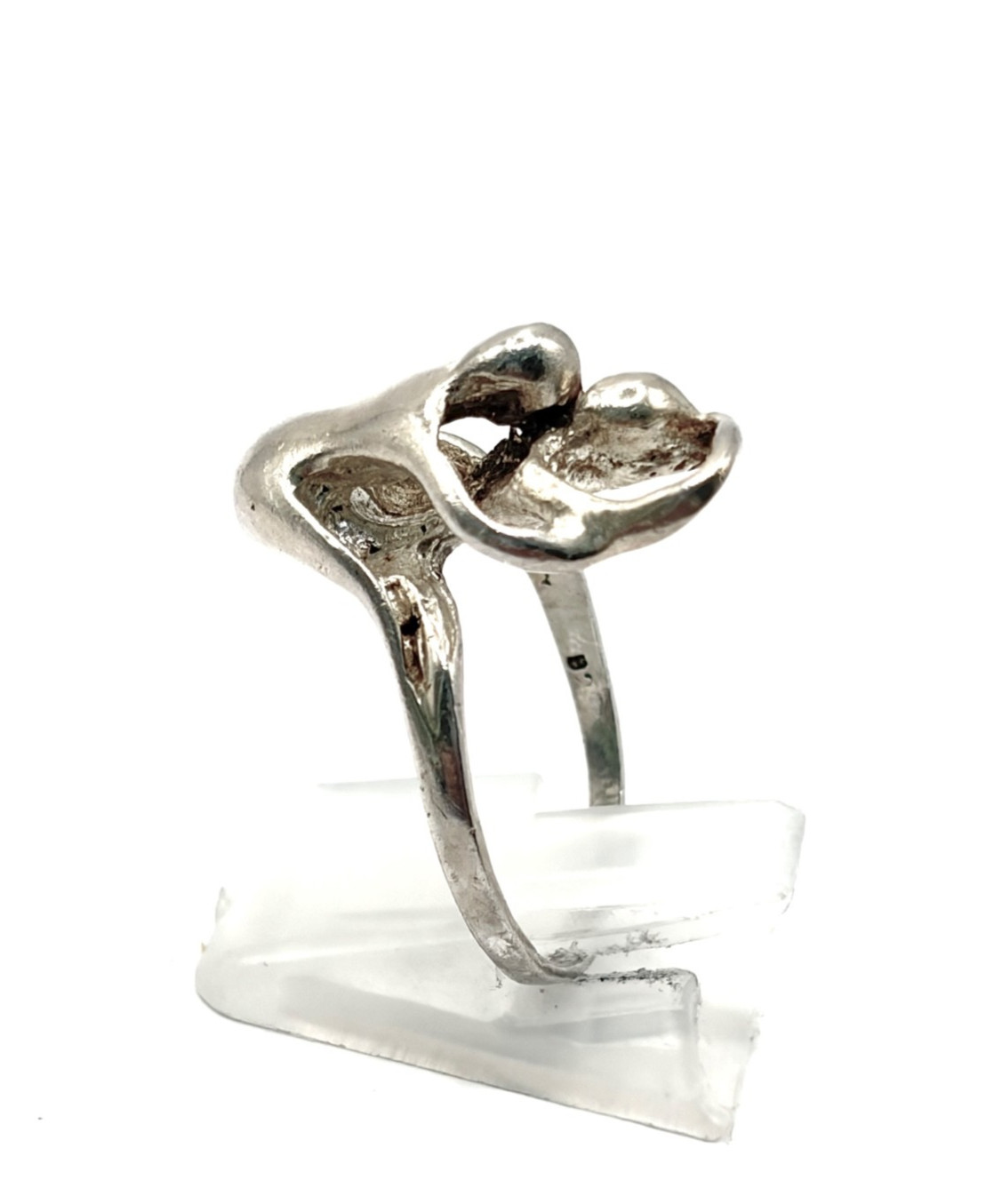 Vintage Silver Erotic Studio Design Ring Size P 1/2 (US 8)