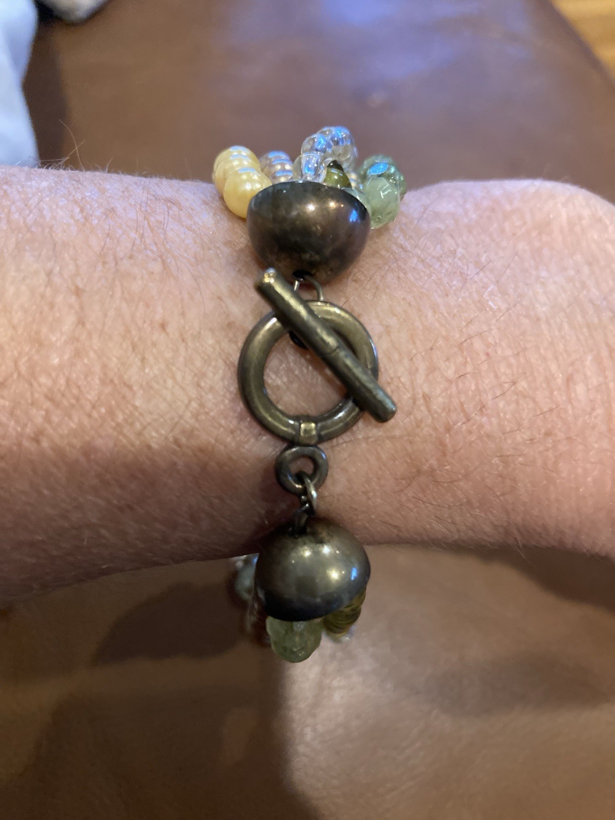 Multi strand Beaded Bracelet 9” Long Purchased At A Salon In New York