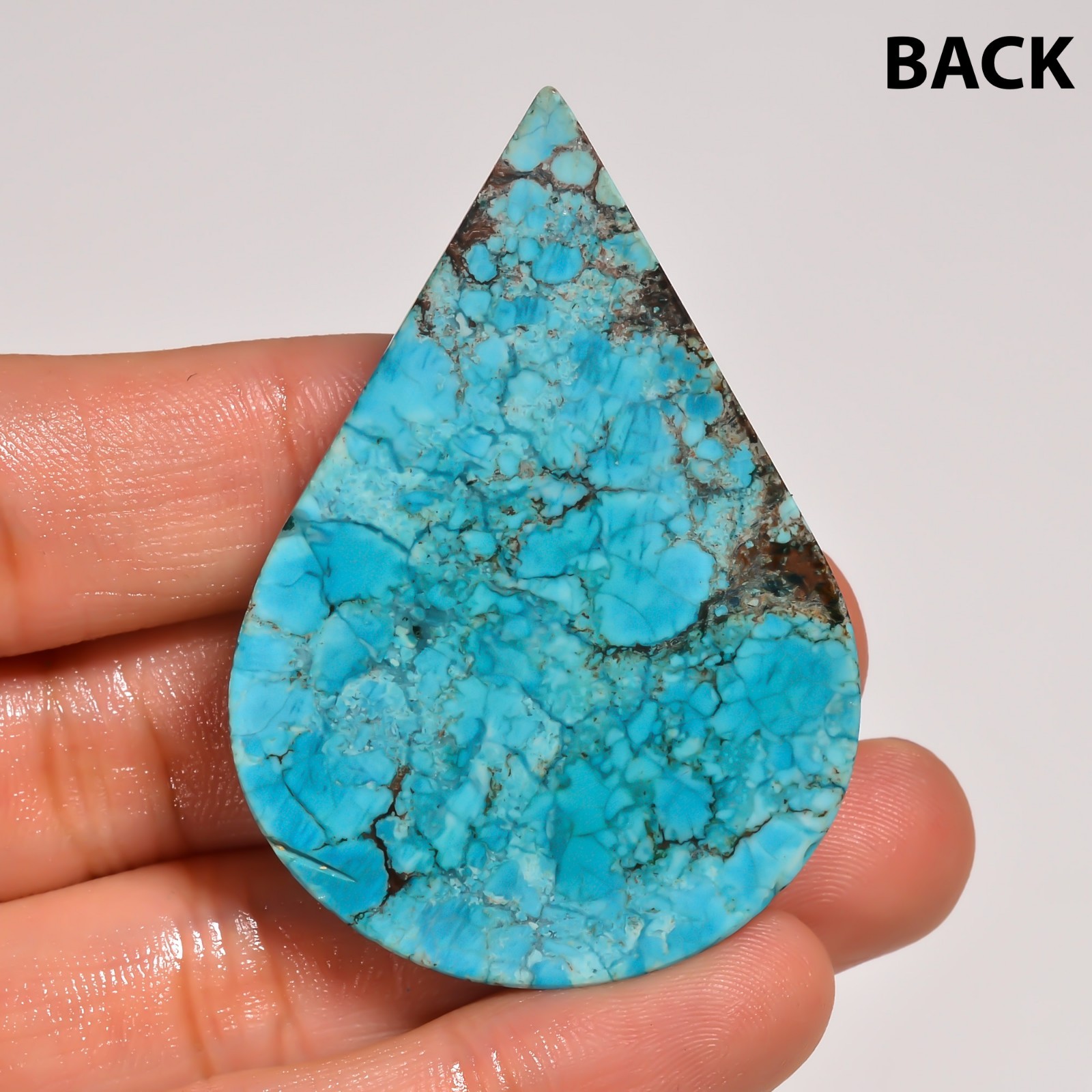 657 Cts. Natural DESIGNER TIBET TURQUOISE Pear Shape Cabochon Gemstone Lot~8Pcs~