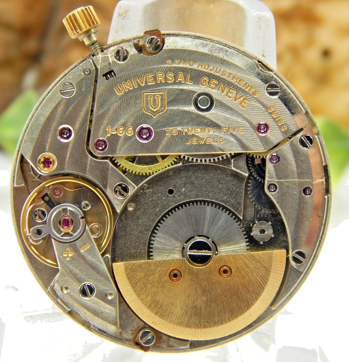 Tiffany & Co automatic 25 jewel micro rotor Universal Geneve 1-66 watch movement