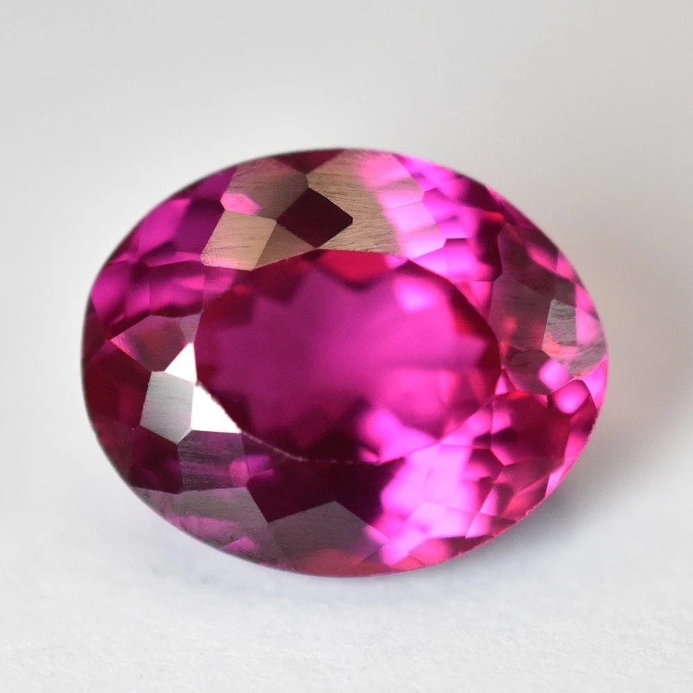 Natural Pink Tourmaline 9.18 Ct Certified Oval Cut Jewelry Making Gem