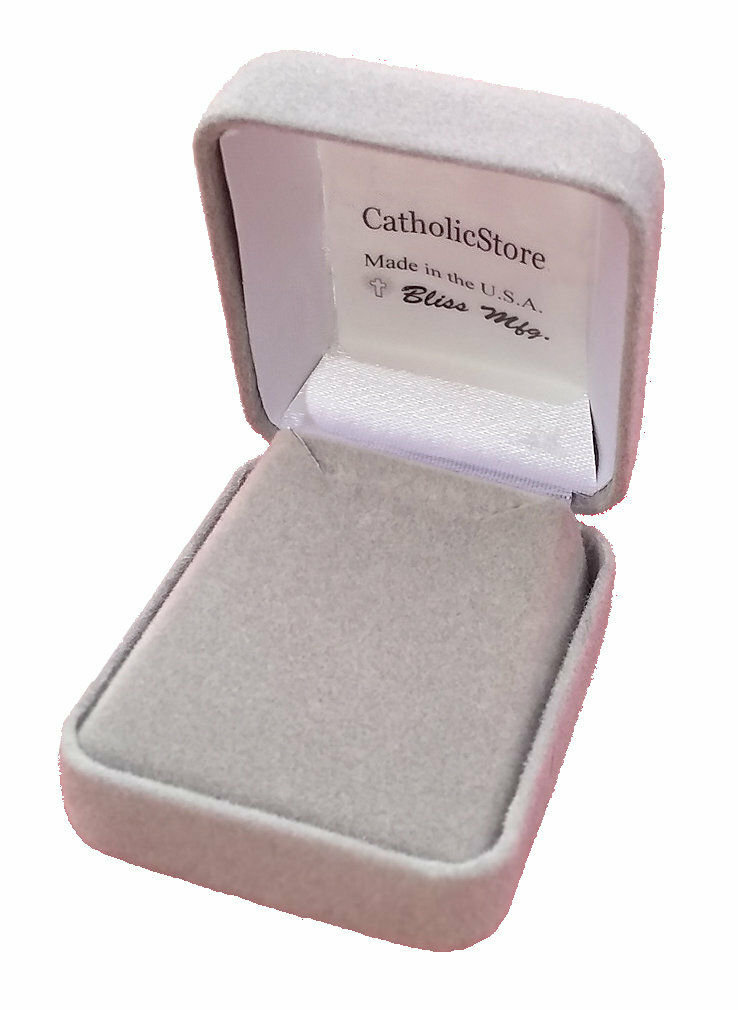 St. Bernard of Montjoux Medal 1″ Fine Pewter, 24″ Rhodium Plate Clasp Chain