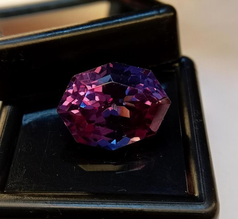 11.70ct Natural Brazilian Color Changing Alexandrite Fancy cut Loose Gemstone