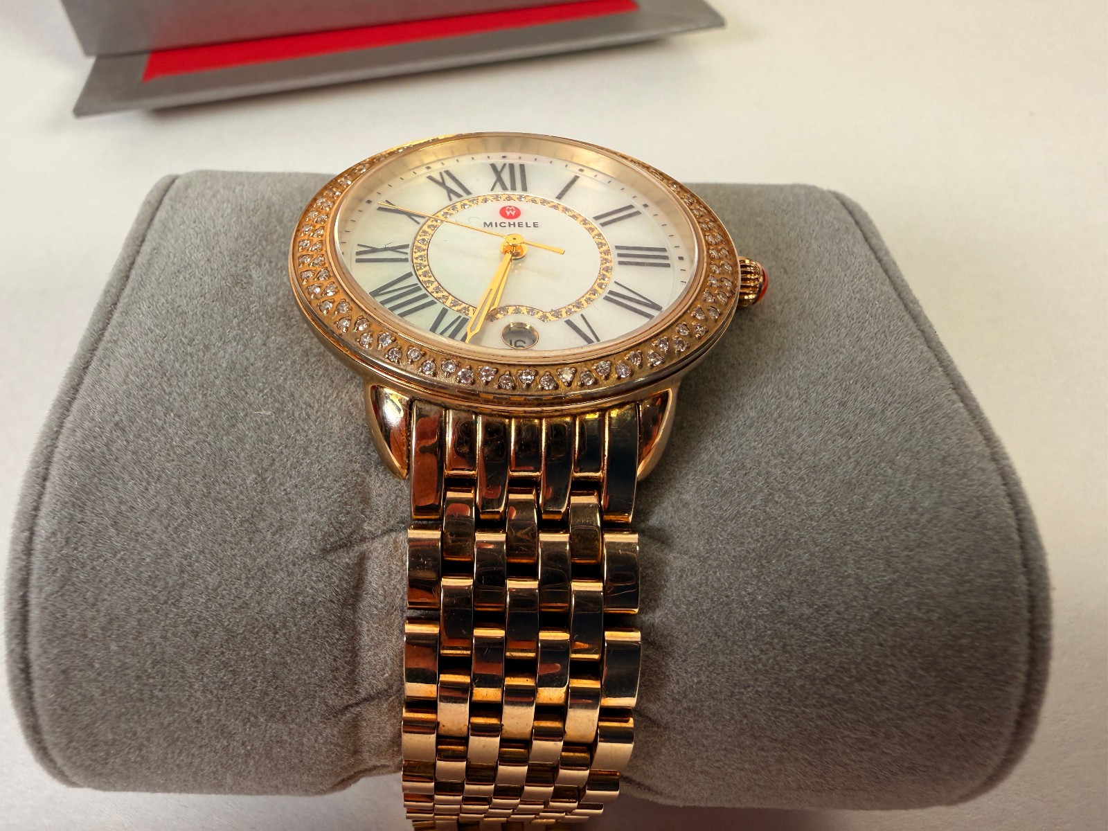 MICHELE Serein Mid 36mm Diamond Women’s Watch MW21B01B0963 • Extraordinary